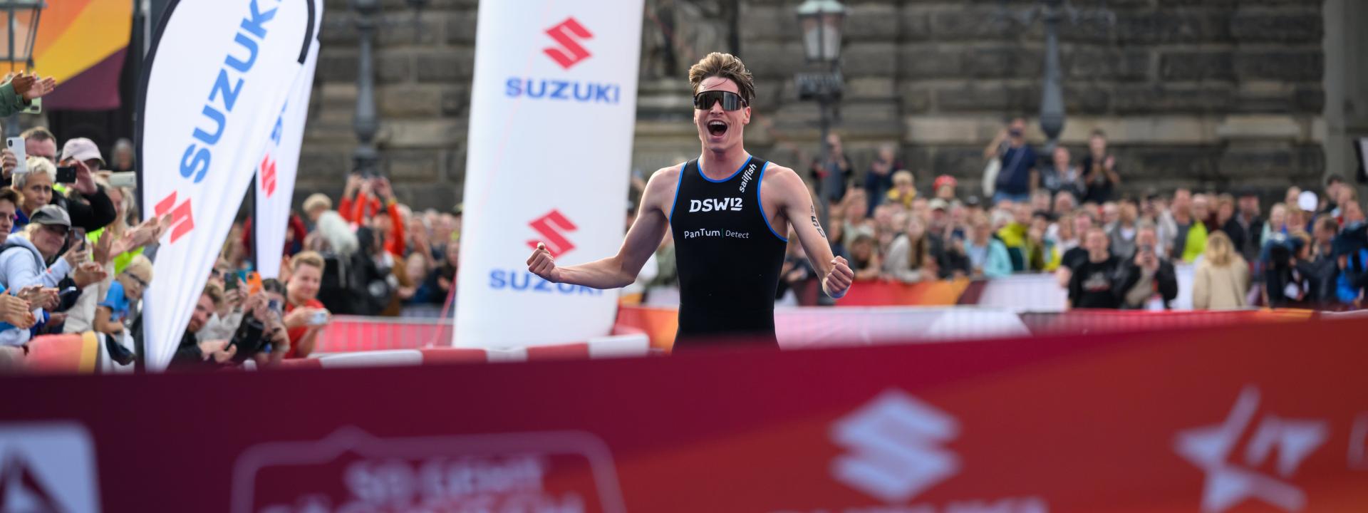 Henry Graf läuft für DSW 12 Darmstadt ins Ziel