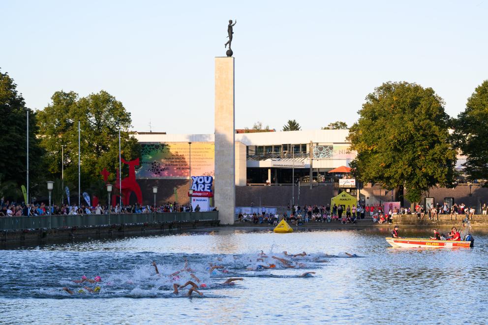 Schwimmstart am Maschsee